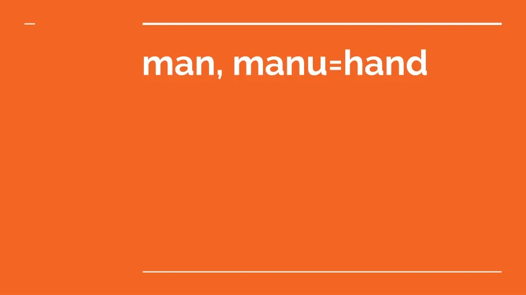 man manu hand