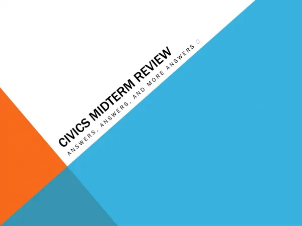 Civics Midterm Review