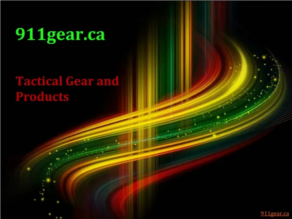 Tactical Gear and Products