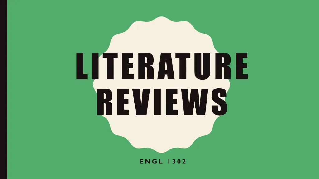 literature reviews
