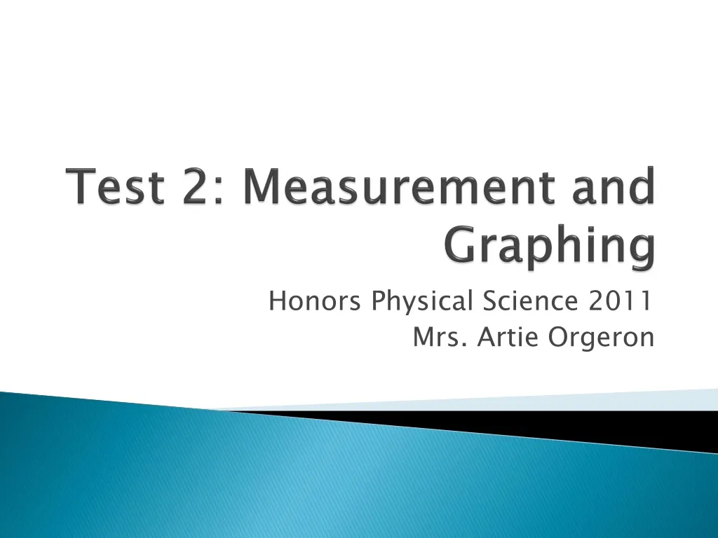 test 2 measurement and graphing