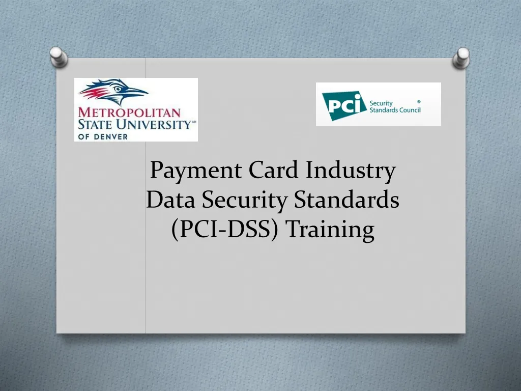 payment card industry data security standards pci dss training