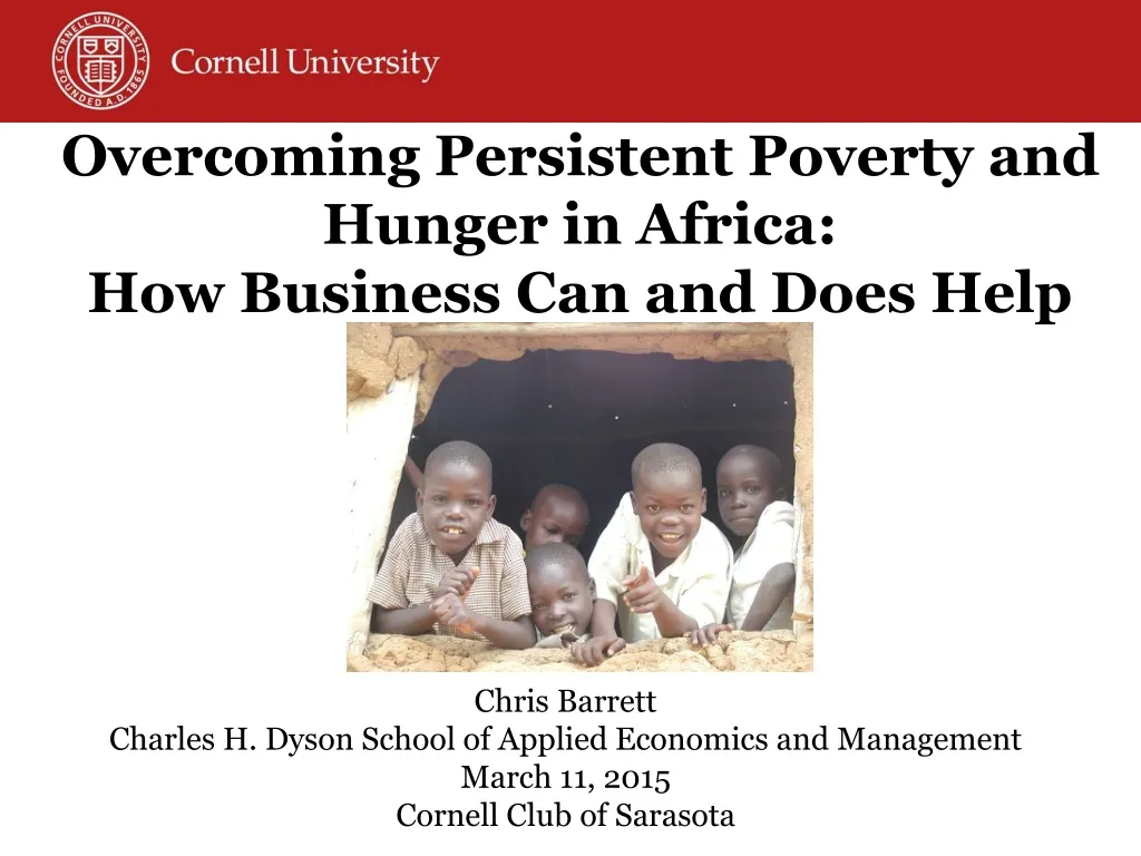 overcoming persistent poverty and hunger