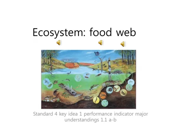 Ecosystem: food web