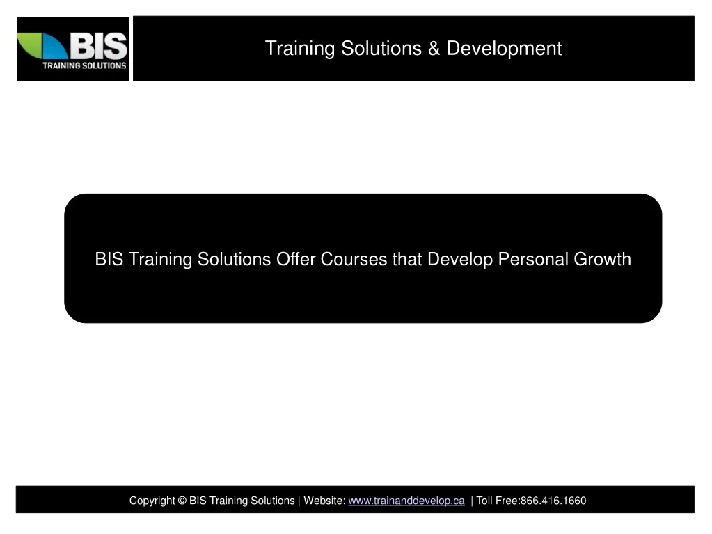 training solutions development