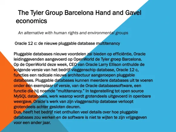 The Tyler Group Barcelona Hand and Gavel Economic