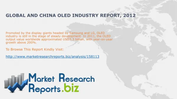 Global and China OLED Market Trends 2012:MarketResearchRepo