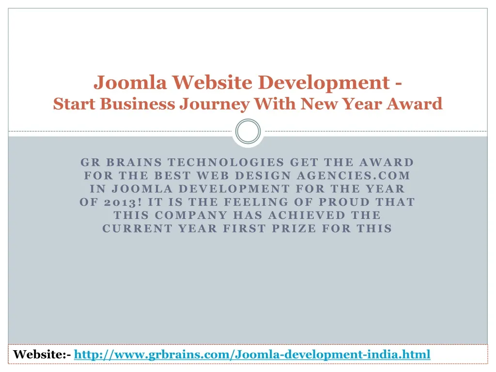 joomla website development start business journey with new year award