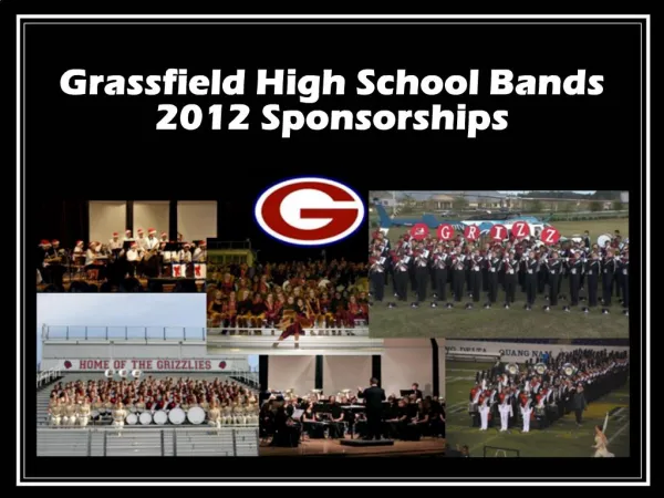 Grassfield High School Bands 2012 Sponsorships