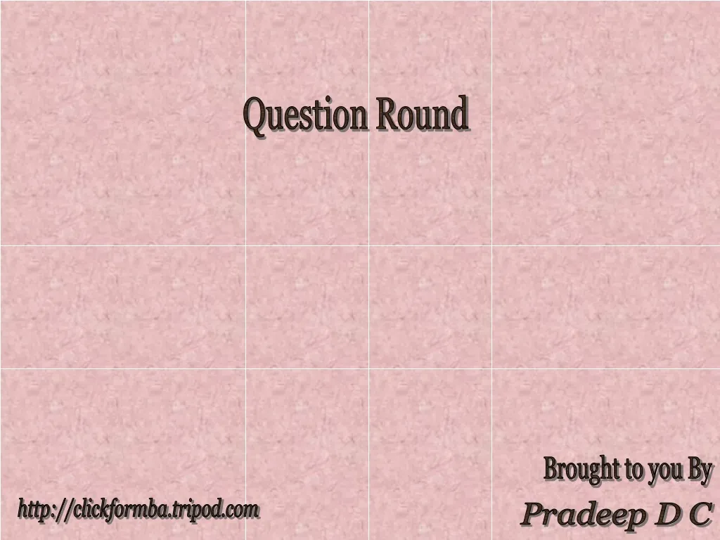 question round