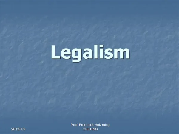 Legalism