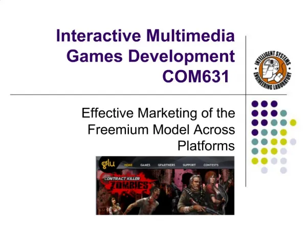 Interactive Multimedia Games Development COM631