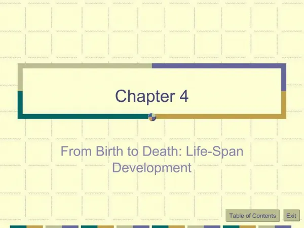 From Birth to Death: Life-Span Development