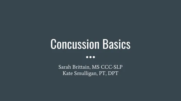 Concussion Basics