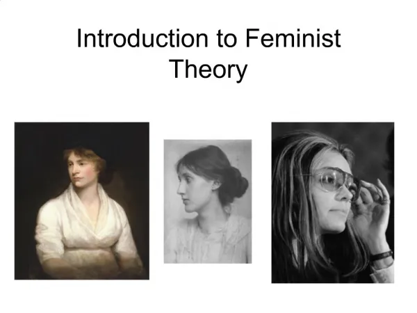 Introduction to Feminist Theory