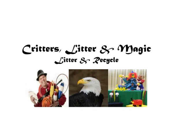 Critters, Litter &amp; Magic Litter &amp; Recycle