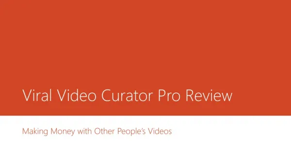 Viral Video Curator Pro Review
