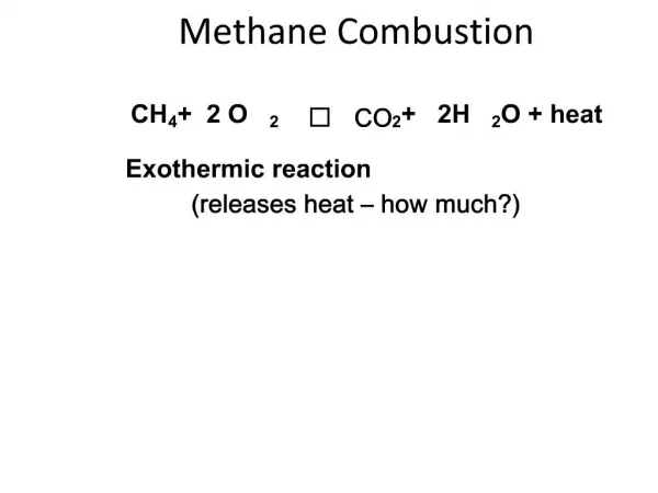 Methane Combustion