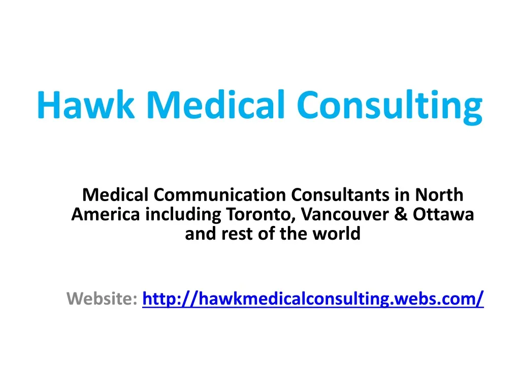 hawk medical consulting
