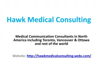 Healthcare, strategy & planning consultants - slide 1