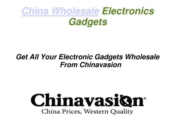 China Wholesale Electronics Gadgets