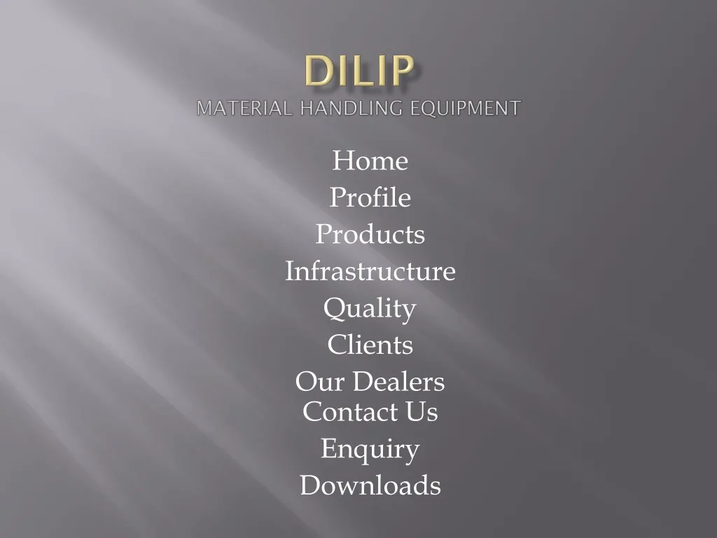 dilip material handling equipment