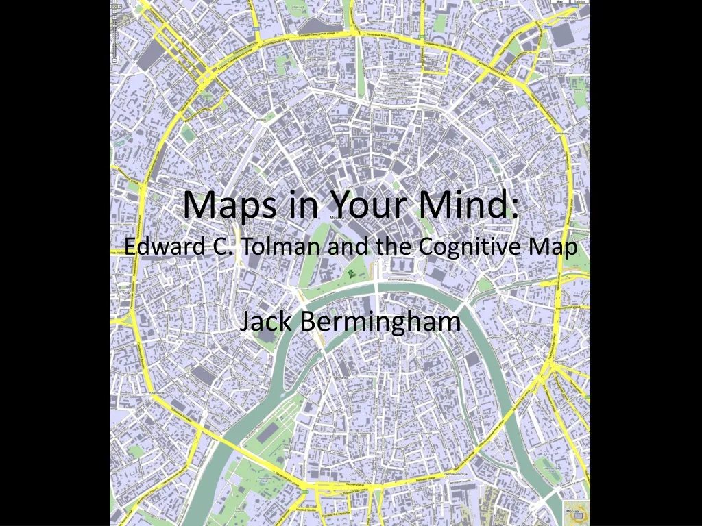 maps in y our mind edward c tolman and the cognitive map