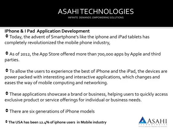 Iphone ipad application development