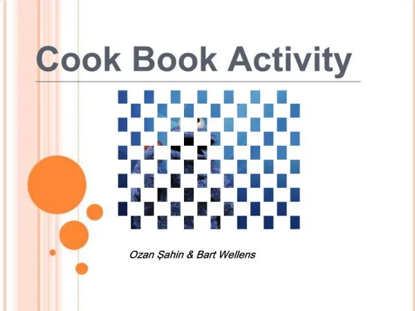 Cook Book Activity