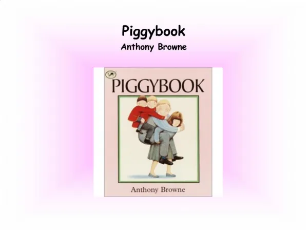 Piggybook Anthony Browne