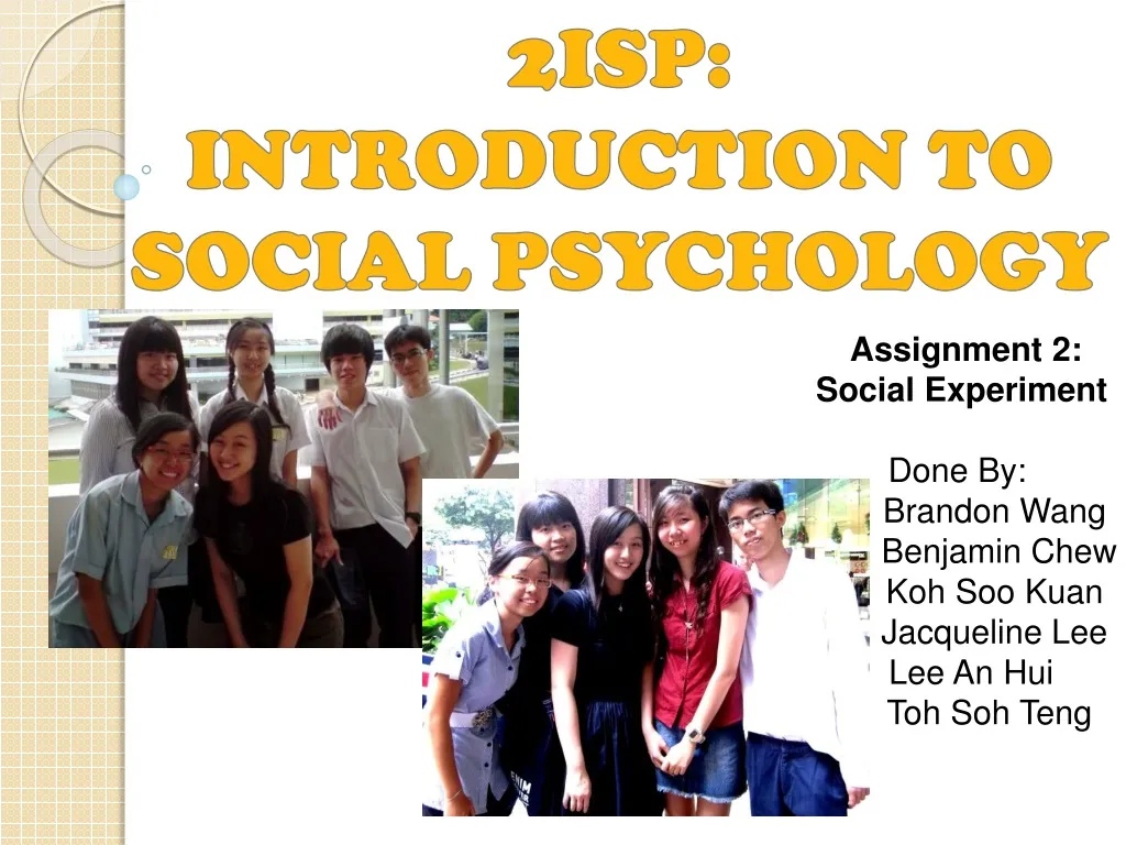 2isp introduction to social psychology