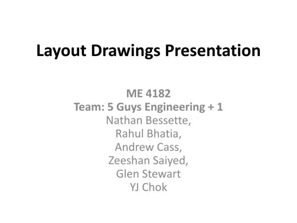 Layout Drawings Presentation
