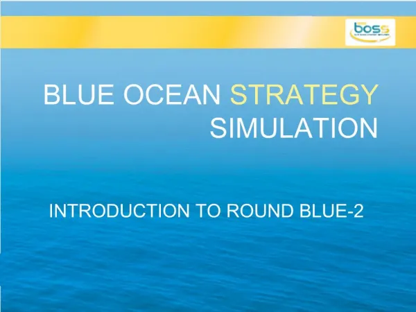 BLUE OCEAN STRATEGY SIMULATION