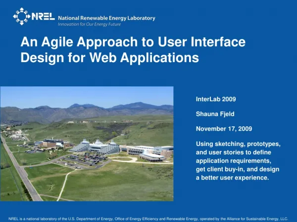 An Agile Approach to User Interface Design for Web Applications