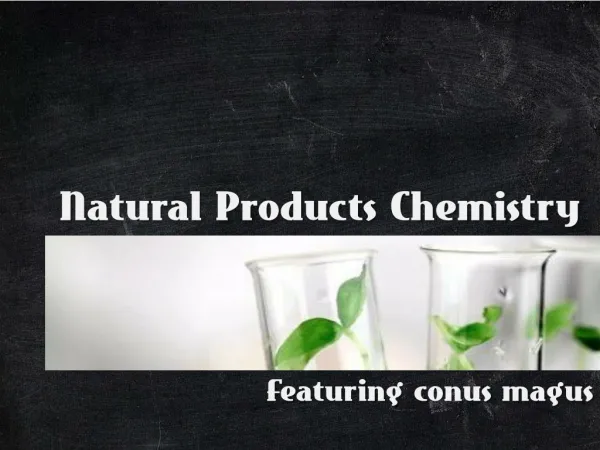 Natural Products Chemistry