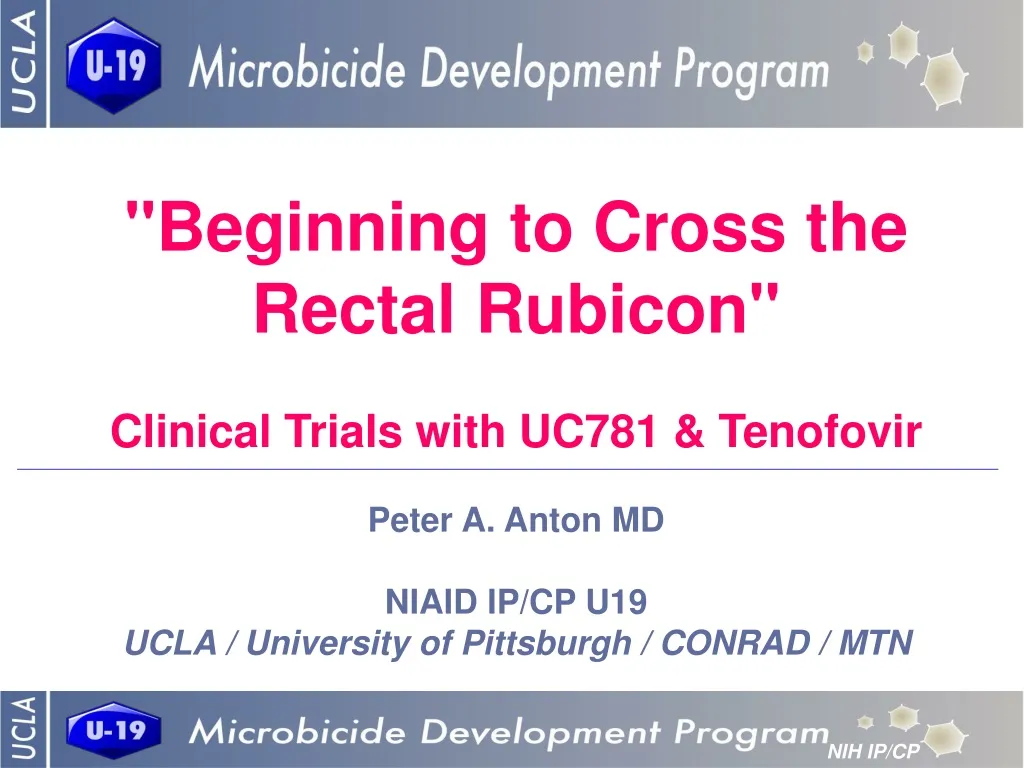 beginning to cross the rectal rubicon clinical