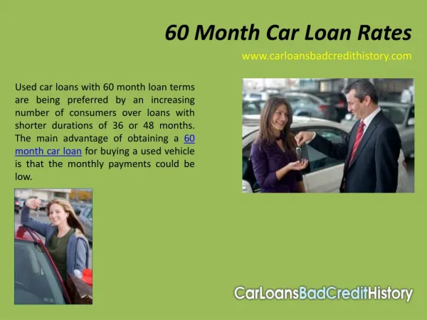 60 month car loan rates