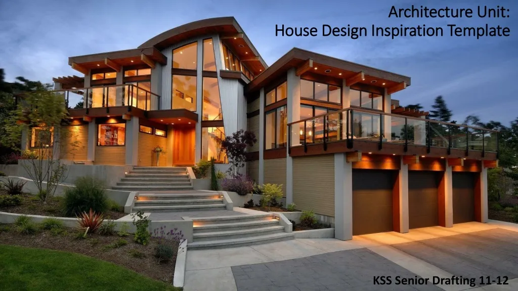 architecture unit house design inspiration template