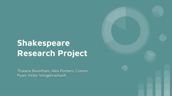 Shakespeare Research Project