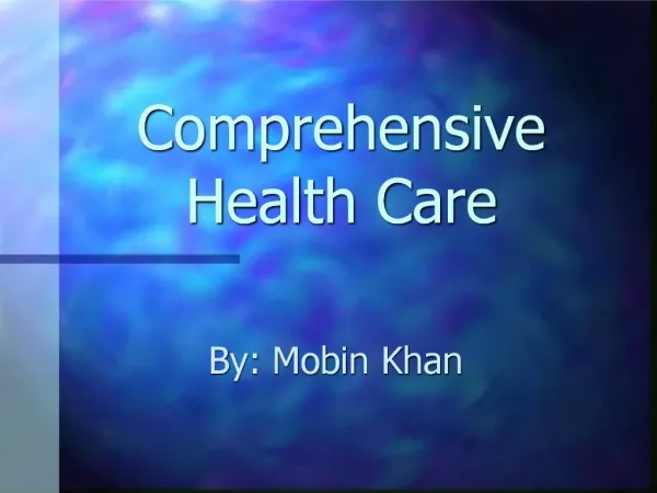 Comprehensive Health Care