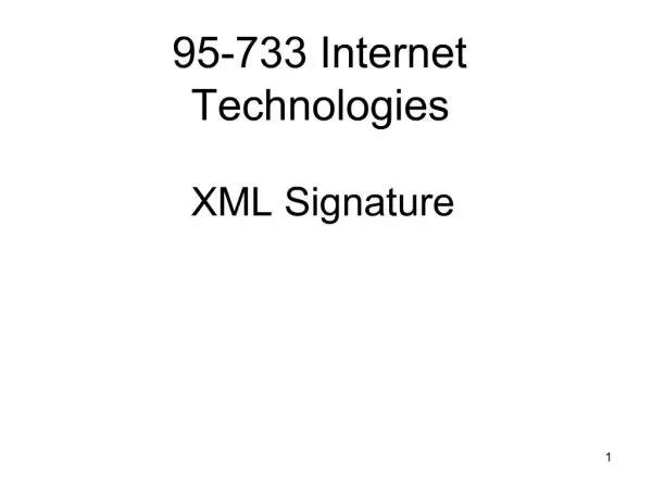 XML Signature