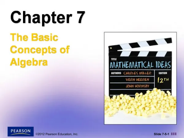 The Basic Concepts of Algebra