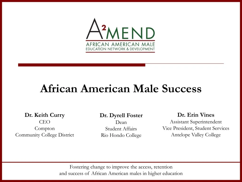 african american male success