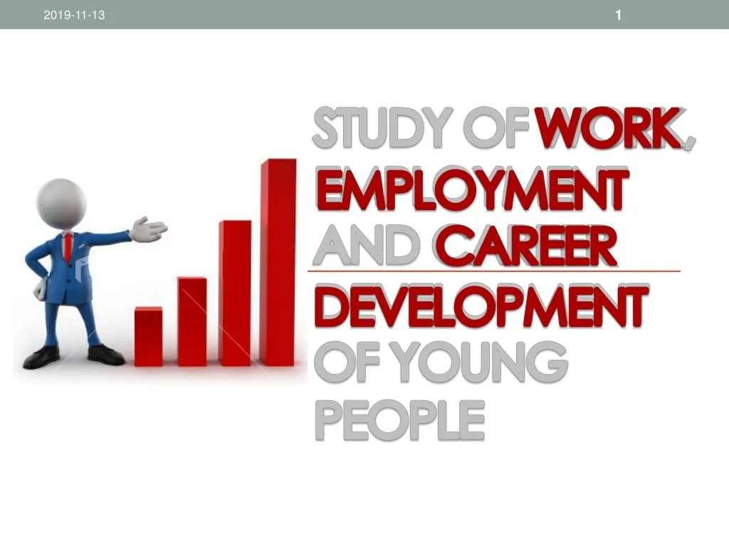 study of work employment and career d evelopment of young p eople
