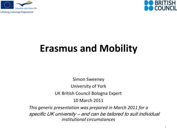 Erasmus and Mobility