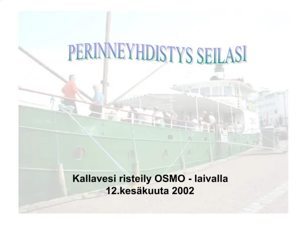 Kallavesi risteily OSMO - laivalla 12.kes kuuta 2002