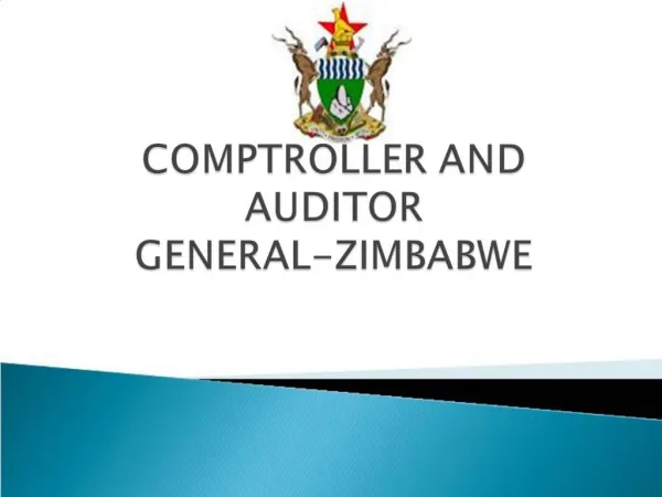 COMPTROLLER AND AUDITOR GENERAL-ZIMBABWE