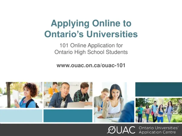 Applying Online to Ontario’s Universities