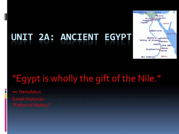 Unit 2a: Ancient Egypt