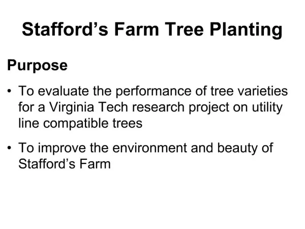 Stafford s Farm Tree Planting